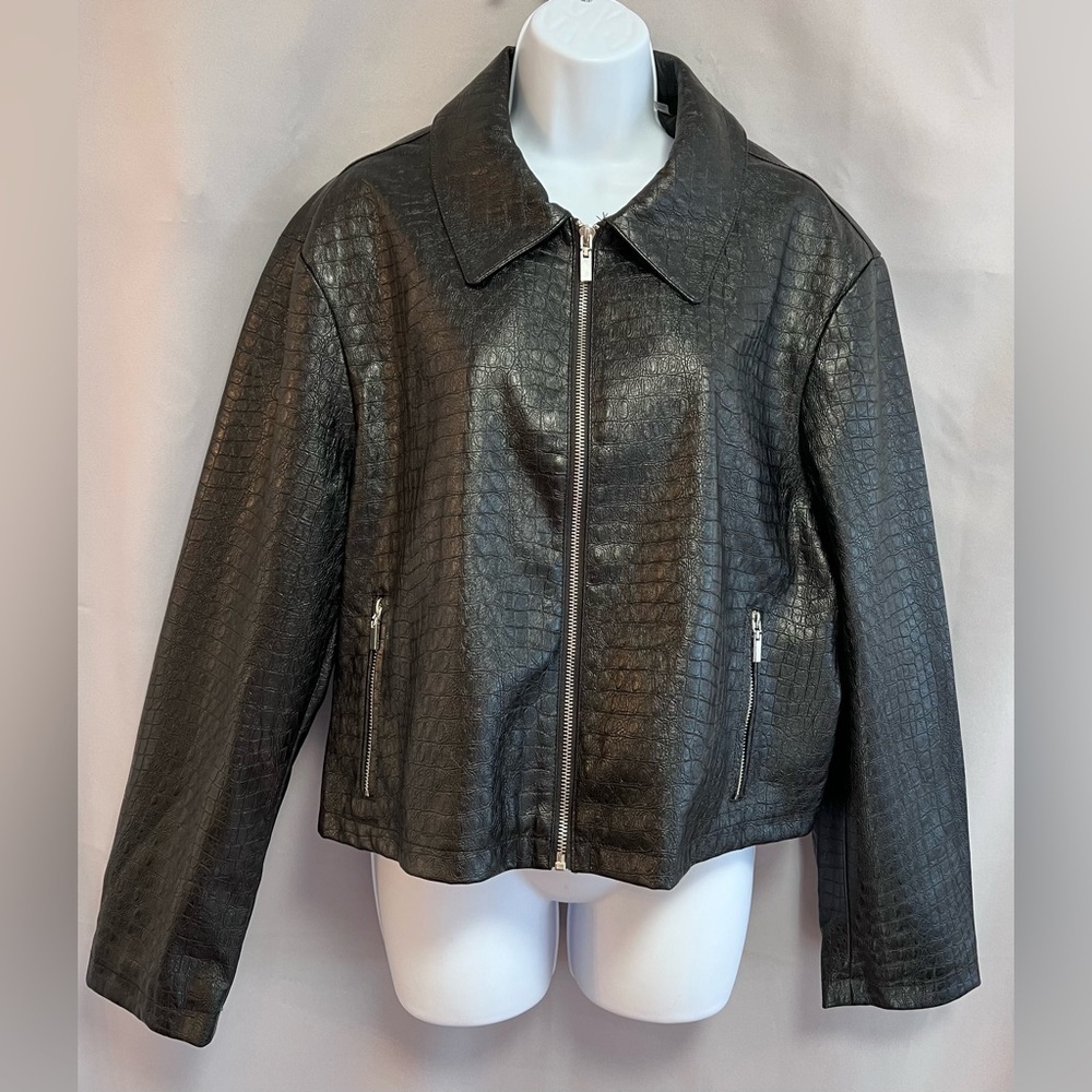 Bagatelle NYC Faux Leather Jacket Black Women’s Size XL